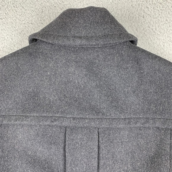 Vintage J Crew Pea Coat Womens 8 Black 100% Wool New York Wealthy Lined Jacket - Picture 5 of 11